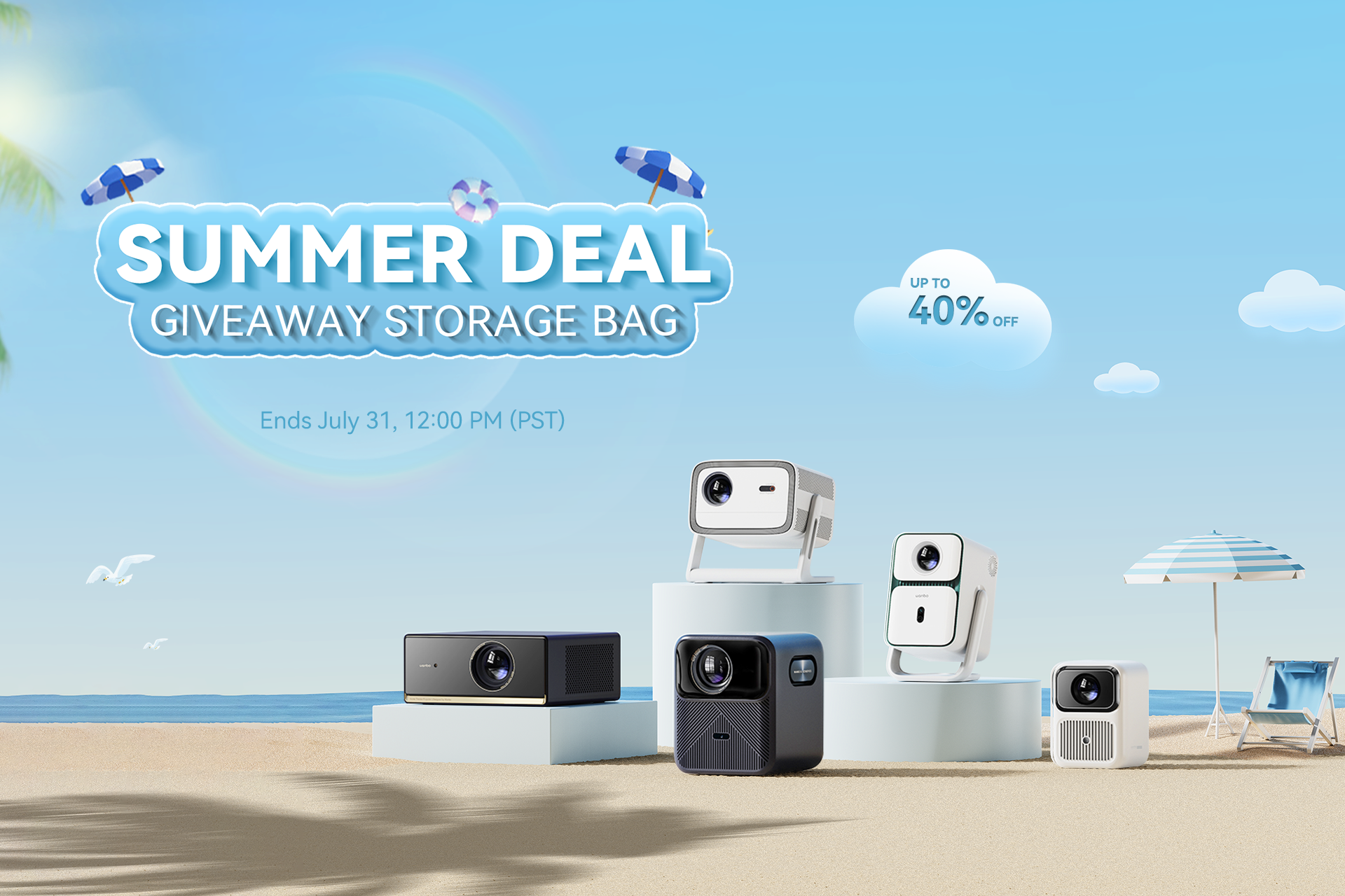 Summer Projector Deal 2025: Up to 40% Off, Free Storage Bag & Elevate Home Entertainment